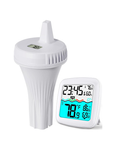 Termómetro de piscina digital NoWoW TX20 inalámbrico IPX8