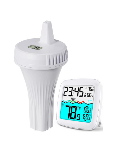 Termómetro de piscina digital NoWoW TX20 inalámbrico IPX8