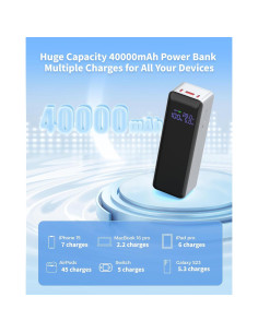 Banco de Energía 140W Raydyn 40000mAh Cargador Portátil 2