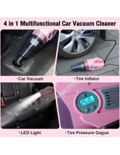 Kit de Limpieza de Autos 21PCS Vioview Rosa 4 en 1 2