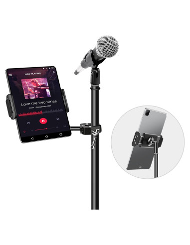 Soporte de Aluminio Elitehood para iPad y Micrófono 4.7-13"