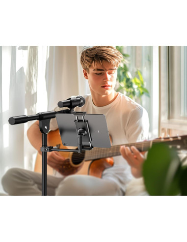 Soporte de Aluminio Elitehood para iPad y Micrófono 4.7-13"