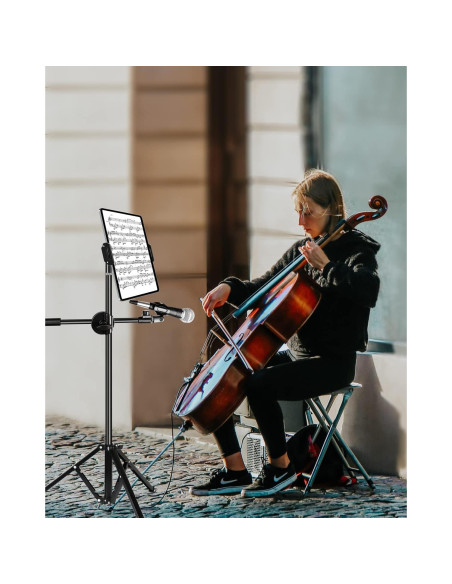 Soporte de Aluminio Elitehood para iPad y Micrófono 4.7-13"