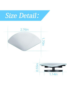 Espejo de Punto Ciego Blilo 2PCS Convexo Ajustable para Auto 2