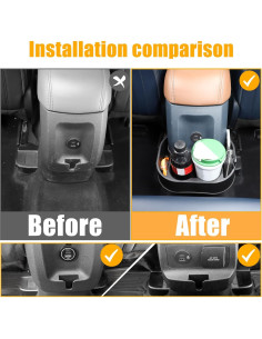 Organizador Expansor Daeiclru para Tazas Trasero Ford Maverick 2022-2024 2