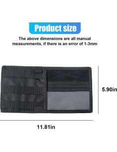 Organizador de Visera Solar ZIMISI 30x15 cm Negro 2