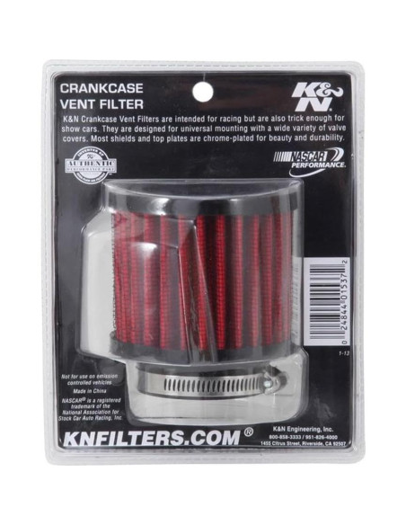 Filtro de aire K&N 62-1470 cónico lavable 4.45cm