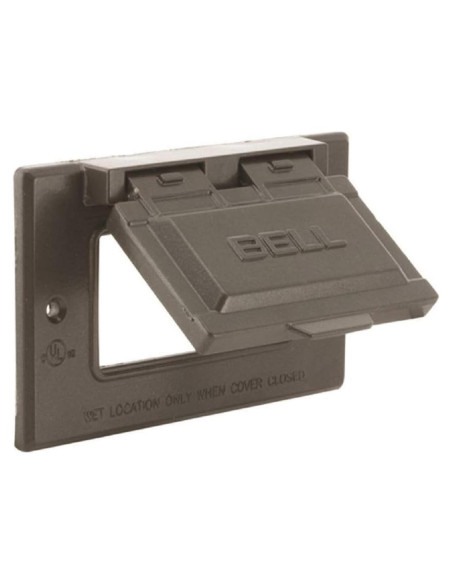 Cubierta a Prueba de Climas Hubbell Raco 5101-2 GFCI Horizontal