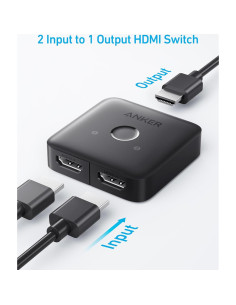 Interruptor HDMI Anker A8741 8K@60Hz 2 Entradas 1 Salida 2