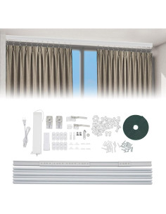 Cortina Motorizada Inteligente Bathrena 2.16-4.2m Blanca 2