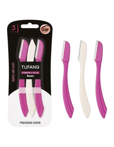 Afeitadoras Faciales Tufang 3pcs para Mujeres - Cuchillas Inox