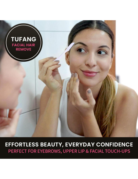 Afeitadoras Faciales Tufang 3pcs para Mujeres - Cuchillas Inox