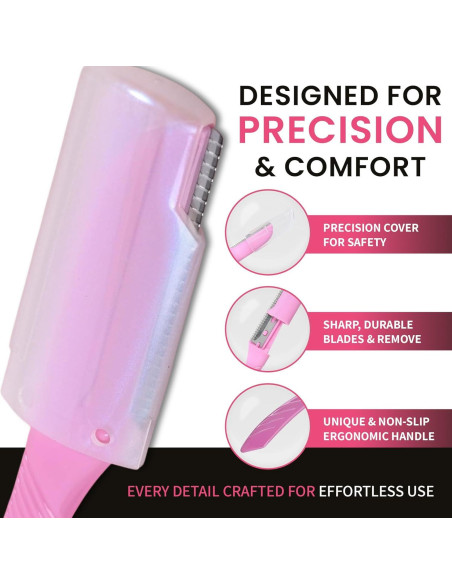 Afeitadoras Faciales Tufang 3pcs para Mujeres - Cuchillas Inox