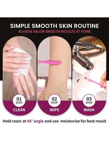 Afeitadoras Faciales Tufang 3pcs para Mujeres - Cuchillas Inox