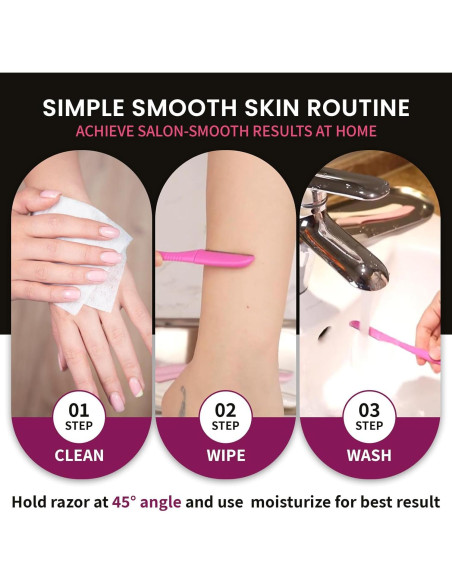 Afeitadoras Faciales Tufang 3pcs para Mujeres - Cuchillas Inox