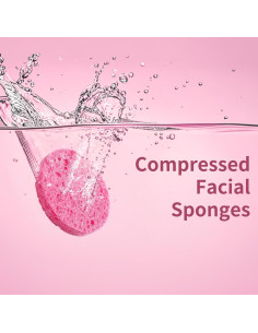 Esponjas Faciales Comprimidas Derloyo 100 Unidades 7.37 cm 2