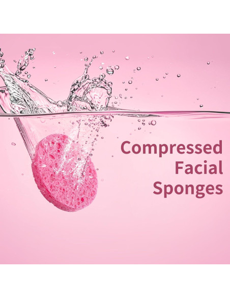 Esponjas Faciales Comprimidas Derloyo 100 Unidades 7.37 cm