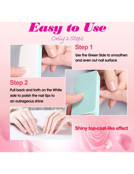 Bloque de Pulido de Uñas BlinkingNails 1000/4000 Grano 12pcs