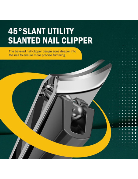 Cortauñas Curvado FVION para Uñas Encarnadas - Negro