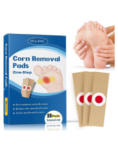 38 Almohadillas Removedoras de Callos MQUPIN para Pies y Dedos