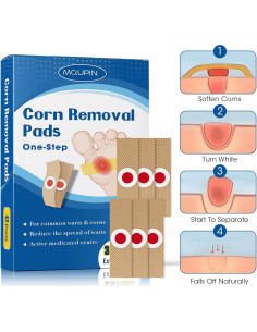 38 Almohadillas Removedoras de Callos MQUPIN para Pies y Dedos 2