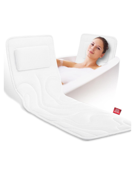 Almohada de Baño Ergonómica Vanstormy 137 cm - Soporte Completo