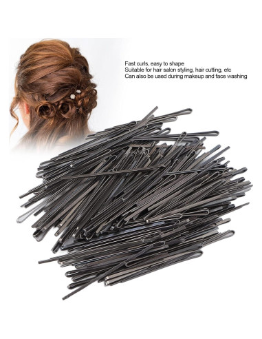 240 Horquillas para el Cabello HERCHR Negras Reutilizables