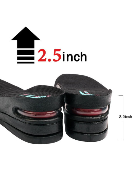 Plantillas Aumentadoras de Altura FOOTINSOLE 6.35 cm Grande