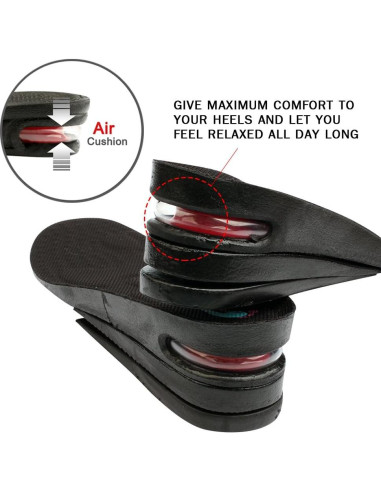 Plantillas Aumentadoras de Altura FOOTINSOLE 6.35 cm Grande