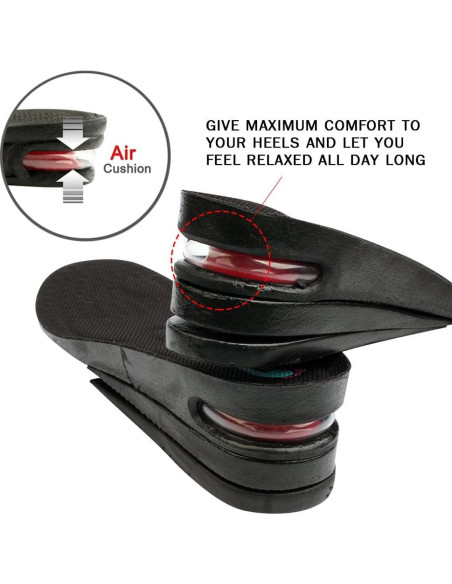 Plantillas Aumentadoras de Altura FOOTINSOLE 6.35 cm Grande