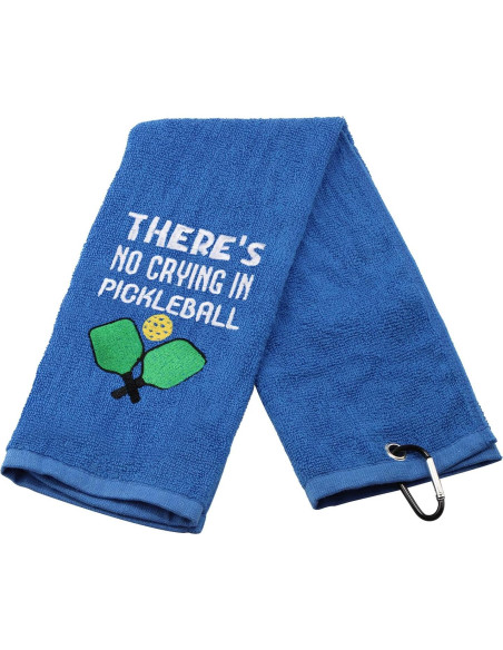 Toalla de Mano PWHAOO Algodón Bordada Pickleball 66x38cm