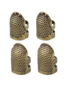 Protector de Dedo de Costura uxcell - 4 Pcs Metal Duradero