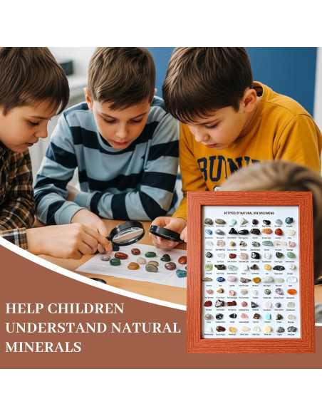 Set de 80 Especímenes Minerales Naturales Ayzsdnh