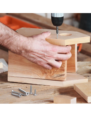 Kit de Tornillos de Madera VGBUY 210 Piezas Acero Inoxidable