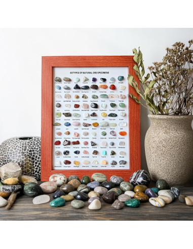 Set de 80 Especímenes Minerales Naturales Ayzsdnh