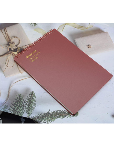 Cuaderno Espiral B5 Yansanido 4 Pcs Tapa Dura 80 Hojas