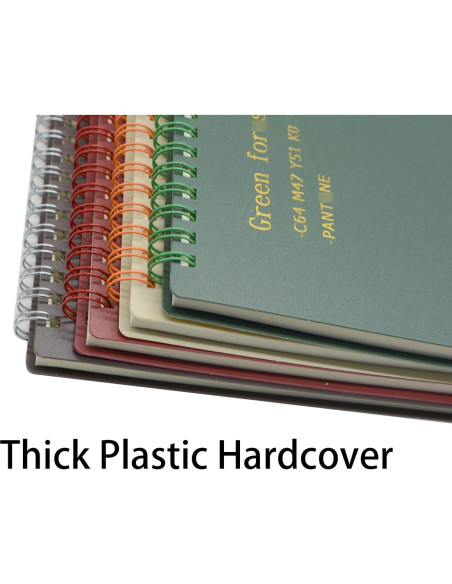 Cuaderno Espiral B5 Yansanido 4 Pcs Tapa Dura 80 Hojas