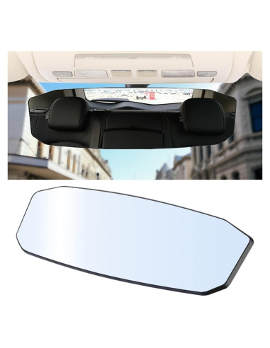 Espejo Retrovisor Convexo ASUBHA 30.48x9.14 cm Clip-on