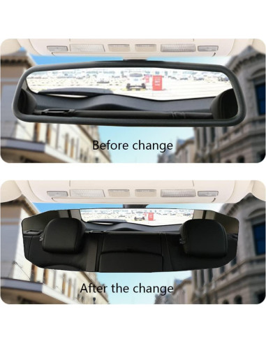 Espejo Retrovisor Convexo ASUBHA 30.48x9.14 cm Clip-on