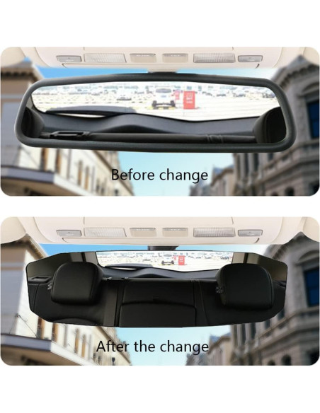 Espejo Retrovisor Convexo ASUBHA 30.48x9.14 cm Clip-on