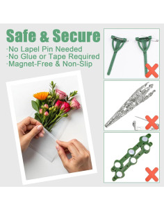 Funda de Boutonniere de Plástico para Traje - Holder Universal 2