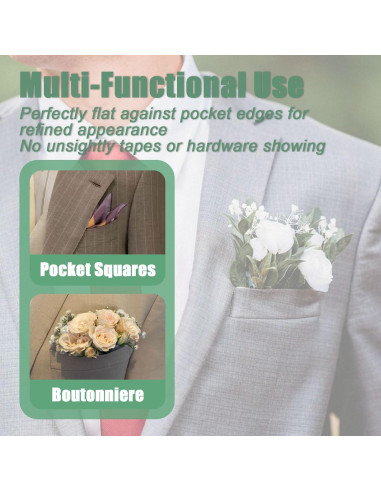 Funda de Boutonniere de Plástico para Traje - Holder Universal