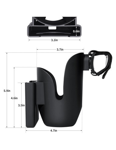 Soporte para Taza y Teléfono Joxodak para Silla de Ruedas