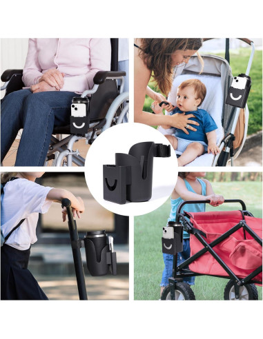 Soporte para Taza y Teléfono Joxodak para Silla de Ruedas