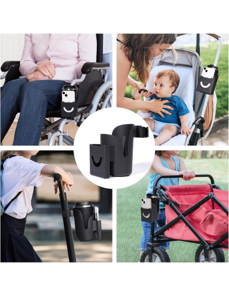 Soporte para Taza y Teléfono Joxodak para Silla de Ruedas