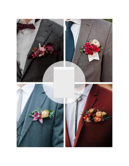 Funda de Boutonniere de Plástico para Traje - Holder Universal