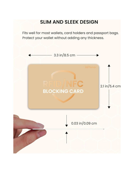 Tarjeta Bloqueadora RFID WHonor 6 Piezas Protección Contactless