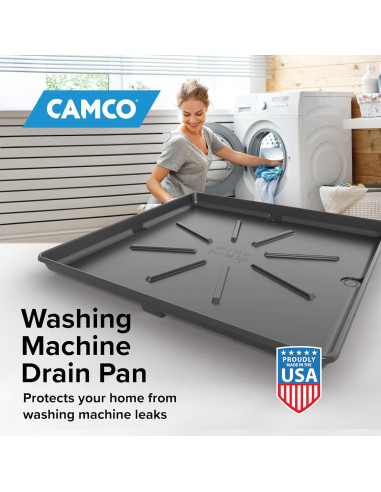 Bandeja de Drenaje para Lavadora Camco 76.2x81.3cm Grafito