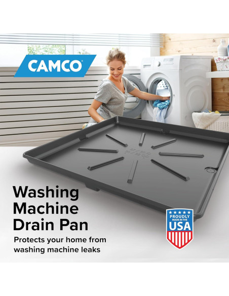 Bandeja de Drenaje para Lavadora Camco 76.2x81.3cm Grafito