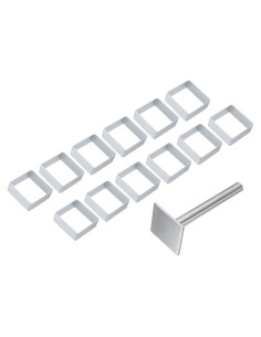 Juego de Cortadores de Galletas uxcell 13 Piezas Aluminio Antiadhesivo